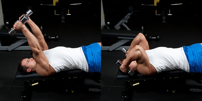 Assassin Chest And Tricep  Exercises with dumbbells