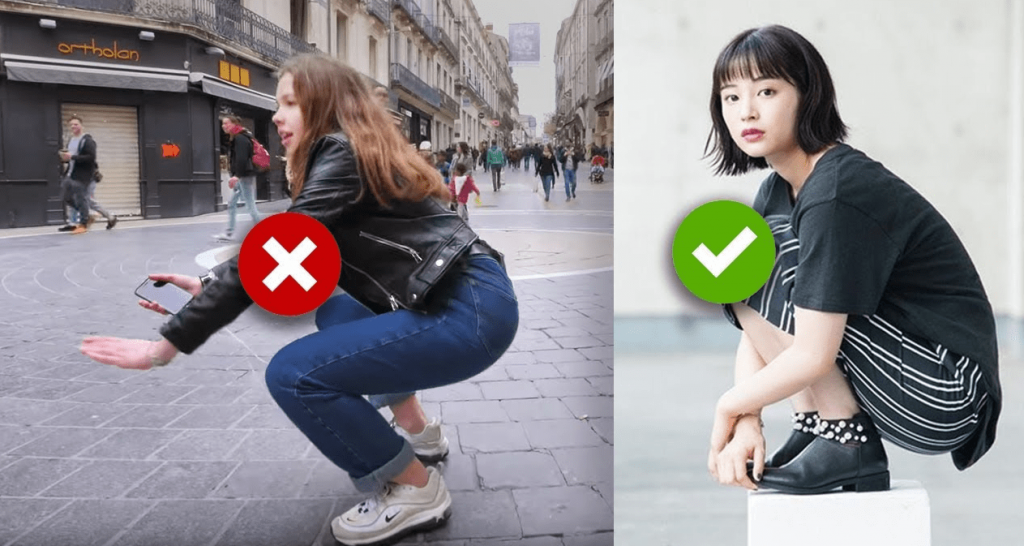 how to asian squat and its technique